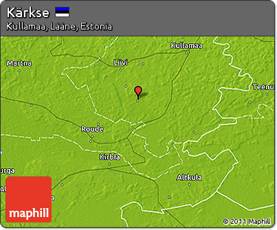 Physical 3D Map of Kärkse