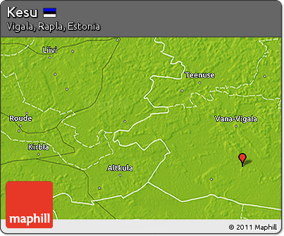 Physical 3D Map of Kesu