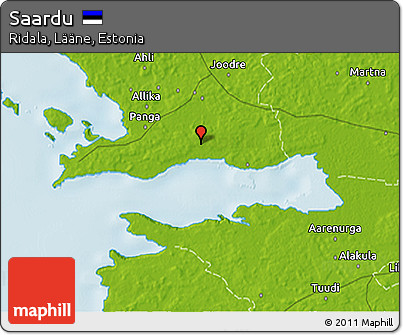 Physical 3D Map of Saardu