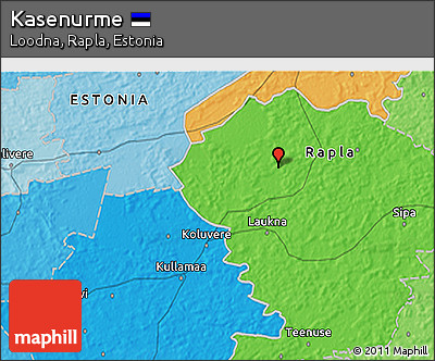 Political 3D Map of Kasenurme