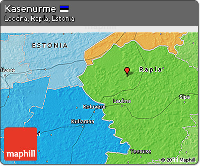 Political 3D Map of Kasenurme