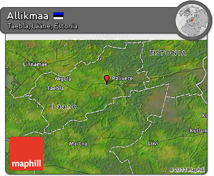 Satellite 3D Map of Allikmaa