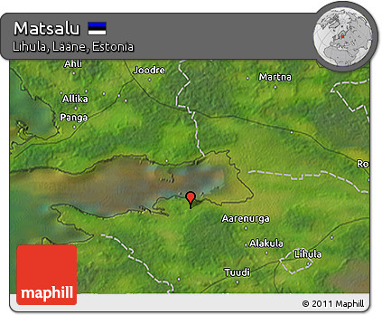 Satellite 3D Map of Matsalu