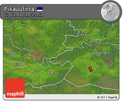 Satellite 3D Map of Pikauulitsa