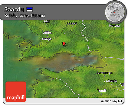 Satellite 3D Map of Saardu