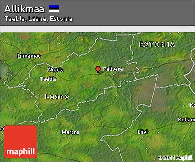 Satellite 3D Map of Allikmaa