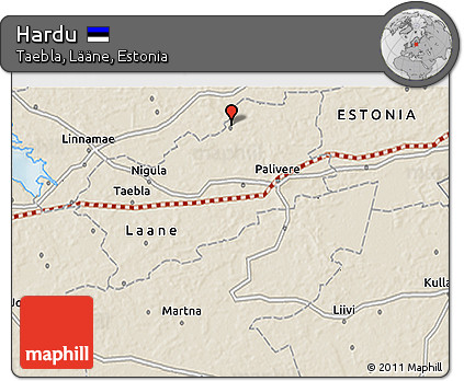 Shaded Relief 3D Map of Hardu