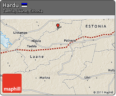 Shaded Relief 3D Map of Hardu