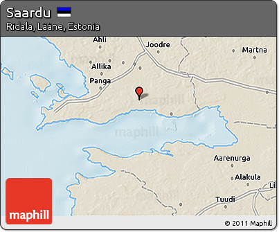 Shaded Relief 3D Map of Saardu