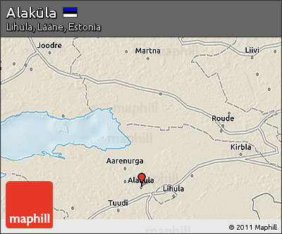 Shaded Relief 3D Map of Alaküla