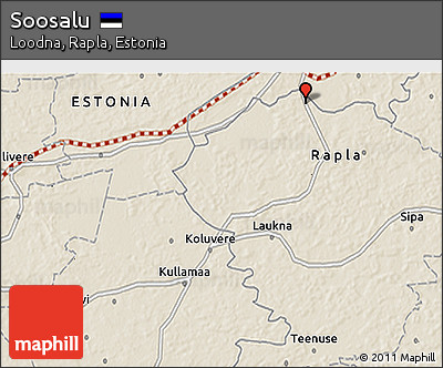 Shaded Relief 3D Map of Soosalu