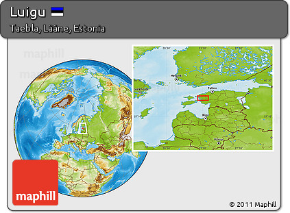 Physical Location Map of Luigu