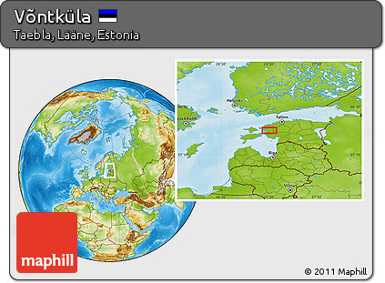 Physical Location Map of Võntküla