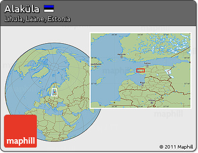 Savanna Style Location Map of Alaküla