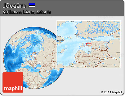 Shaded Relief Location Map of Jõeääre