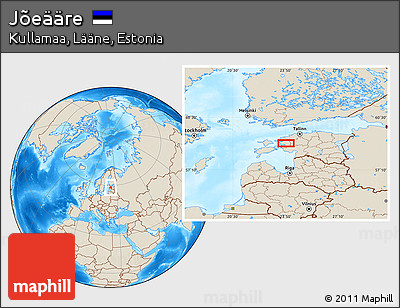 Shaded Relief Location Map of Jõeääre