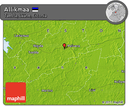 Physical Map of Allikmaa