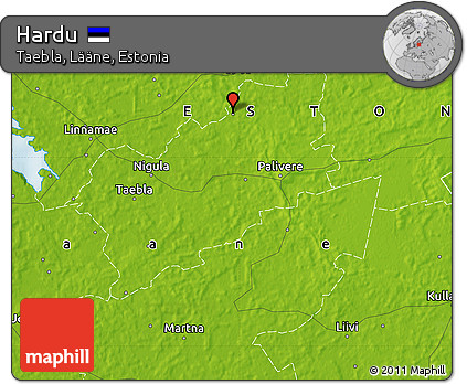 Physical Map of Hardu