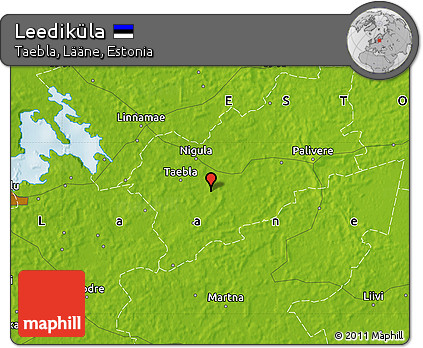 Physical Map of Leediküla