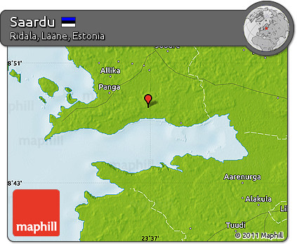 Physical Map of Saardu