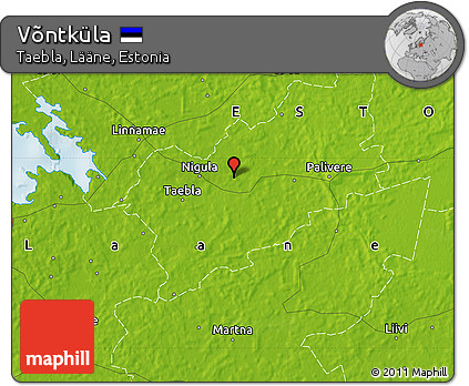 Physical Map of Võntküla