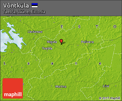 Physical Map of Võntküla