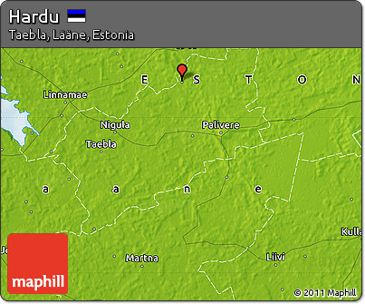 Physical Map of Hardu