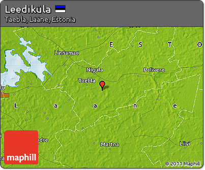 Physical Map of Leediküla