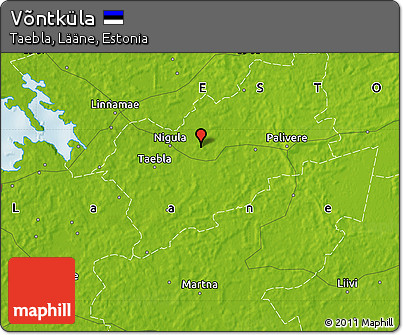 Physical Map of Võntküla