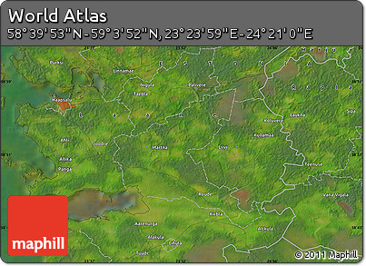 Satellite Map of the Area around 58° 51' 53" N, 23° 52' 30" E