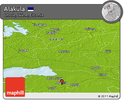 Physical Panoramic Map of Alaküla