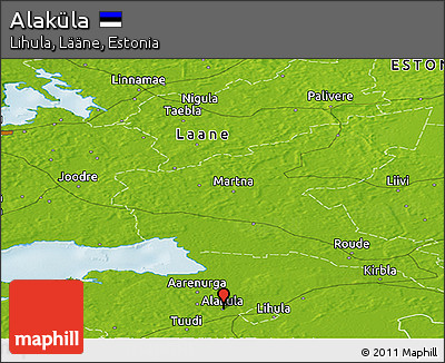 Physical Panoramic Map of Alaküla