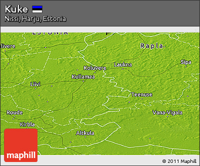 Physical Panoramic Map of Kuke