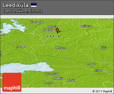 Physical Panoramic Map of Leediküla