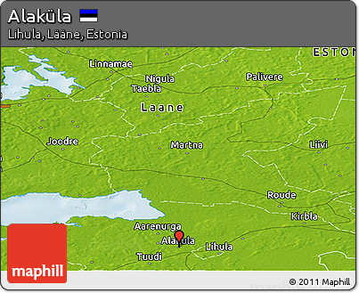 Physical Panoramic Map of Alaküla