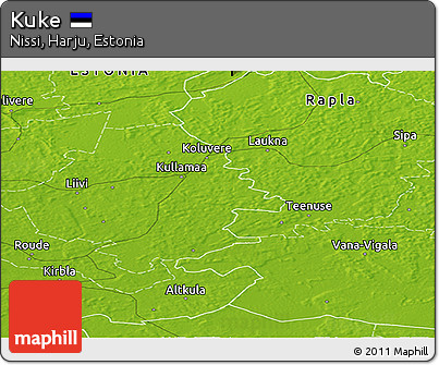 Physical Panoramic Map of Kuke