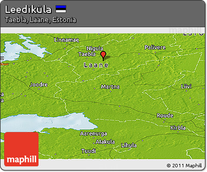 Physical Panoramic Map of Leediküla