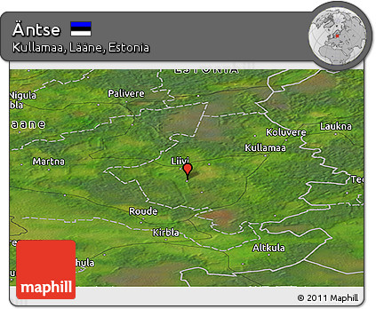 Satellite Panoramic Map of Äntse