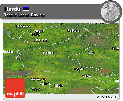 Satellite Panoramic Map of Hardu