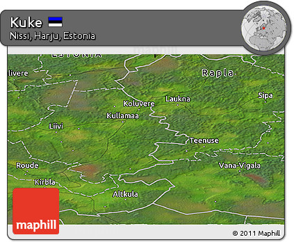 Satellite Panoramic Map of Kuke
