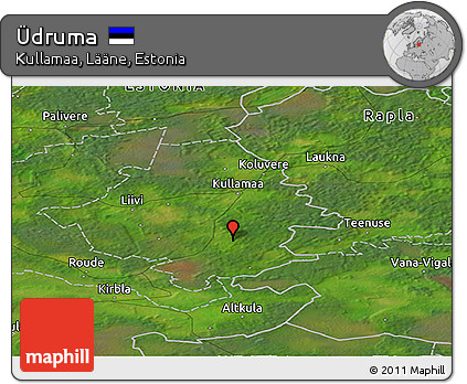 Satellite Panoramic Map of Üdruma
