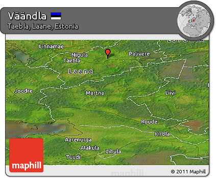 Satellite Panoramic Map of Väändla