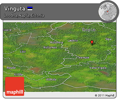 Satellite Panoramic Map of Vinguta