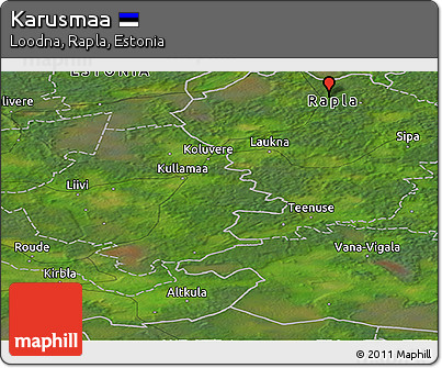 Satellite Panoramic Map of Karusmaa