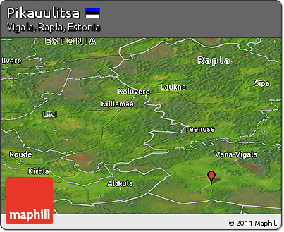 Satellite Panoramic Map of Pikauulitsa