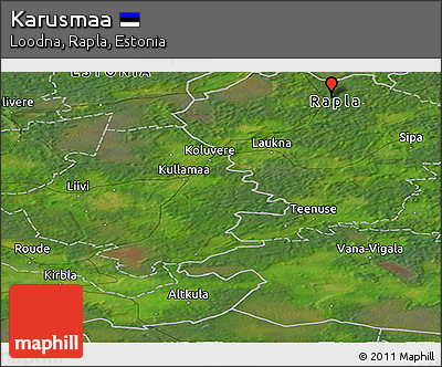Satellite Panoramic Map of Karusmaa