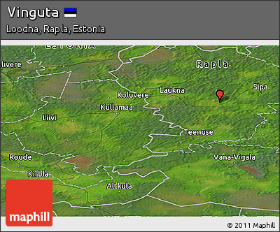 Satellite Panoramic Map of Vinguta
