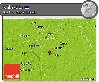 Physical 3D Map of Käbiküla