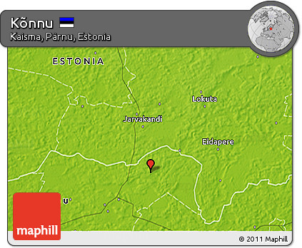 Physical 3D Map of Kõnnu