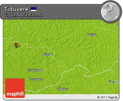 Physical 3D Map of Tiduvere